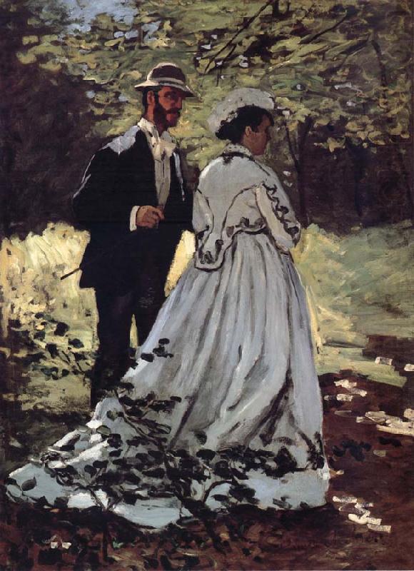 Claude Monet Les Promeneurs china oil painting image